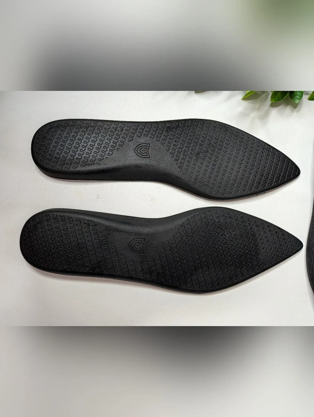 Rothys Pointed Toe Flats Black Size 8.5